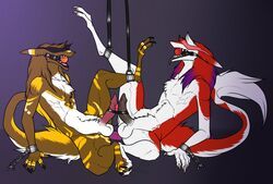 arakho, azaly, sheycra, anthro, ball_gag