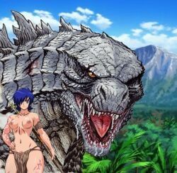 godzilla, miki_saegusa, godzilla_(series), monsterverse, tarzan