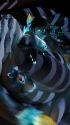 fan_character, abdominal_bulge, anal, anal_vore, anthro