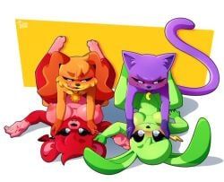 bobby_bearhug, catnap_(poppy_playtime), dogday_(poppy_playtime), hoppy_hopscotch, critters_(poppy_playtime)