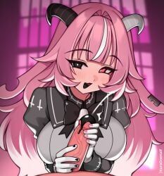 femme_soule, pukey_goddess_shot_trick, kuroonehalf, 1boy, 1girl