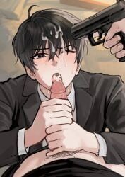 kim_dokja, yoo_joonghyuk, omniscient_reader's_viewpoint, taotaille, at_gunpoint