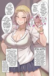 korotsuke, ahe_gao, big_breasts, blonde_hair, breasts