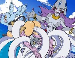 calamaramon, calmaramon, digimon_(species), shutumon, zephyrmon