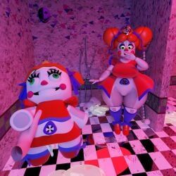 circus_baby, circus_baby_(fnaf), circus_queen_(justaperson), plush_baby, plush_princess_(justaperson)
