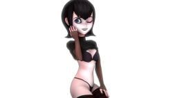 mavis_dracula, hotel_transylvania, black_dress, black_hair, boobs