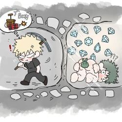 izuku_midoriya, katsuki_bakugou, midoriya_izuku, boku_no_hero_academia, bones_(company)