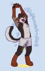 dinkden, anthro, barefoot, black_body, black_fur