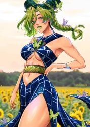 jolyne_kujo, jojo's_bizarre_adventure, stone_ocean, gamusaur, 1girls