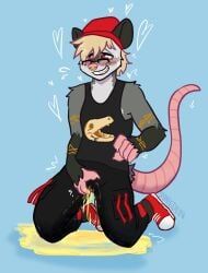 dinkden, anthro, arm_tattoo, aroused, aroused_face