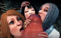 anna_(dead_by_daylight), feng_min, huntress_(dead_by_daylight), kate_denson, the_huntress_(dead_by_daylight)
