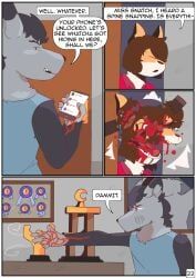 ambiguous_species, annoyed, anthro, arm_outstretched, award