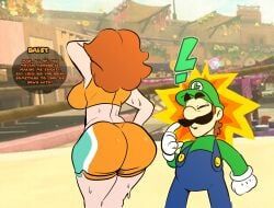 luigi, princess_daisy, mario_(series), nintendo, lemonadepikachu