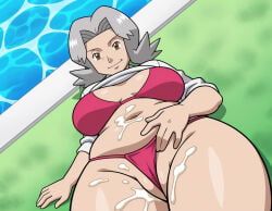 bertha_(pokemon), pokemon, matronai_(artist), big_breasts, bikini