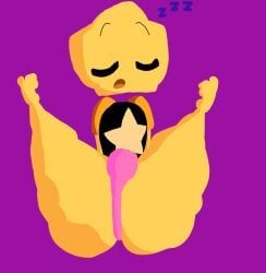 ass_bigger_than_head, legs_up, shading, sleeping, star_head