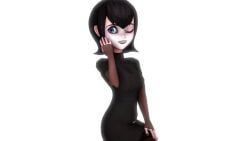 mavis_dracula, hotel_transylvania, black_dress, black_dress_shirt, black_hair