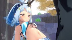 hilichurls_(species), mualani_(genshin_impact), genshin_impact, shyuu, 1girls