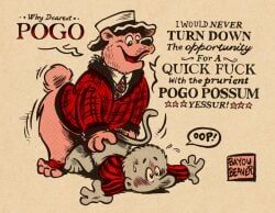 pogo_possum, bayou_beaver, accessory, american_opossum, anal