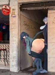 jane_doe_(zenless_zone_zero), wise_(zenless_zone_zero), zenless_zone_zero, sebs_i_art, 1boy