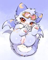 3_toes, anus, back_wings, blush, blush_lines