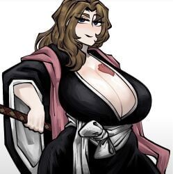 matsumoto_rangiku_(cosplay), rodion_(limbus_company), bleach, bleach:_the_thousand-year_blood_war, limbus_company