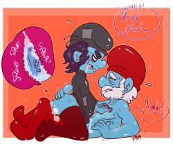 gargamel, papa_smurf, the_smurfs, pickleboy, 2boys