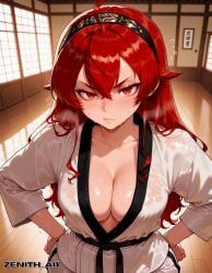 eris_greyrat, mushoku_tensei, zenithai, 1girl, ahoge