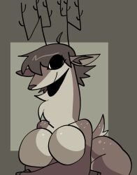 xarop77, anthro, antlers, big_breasts, breasts