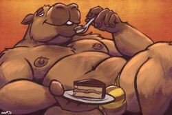 nanoff, anthro, barazoku, bedroom_eyes, belly