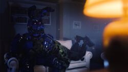 nightmare_bonnie, nightmare_bonnie_(fnaf), springtrap, springtrap_(fnaf), five_nights_at_freddy's