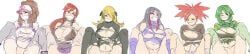 asuna_(pokemon), azami_(pokemon), cheryl_(pokemon), cynthia_(pokemon), flannery_(pokemon)