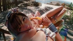 tifa_lockhart, tifa_lockhart_(shining_spirit), yuffie_kisaragi, yuffie_kisaragi_(summer_orange), final_fantasy