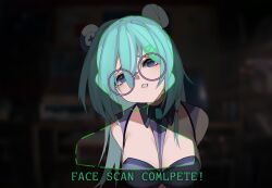 kuromikii_(vtuber), indie_virtual_youtuber, ye_(pixiv83975537), blue_hair, glasses