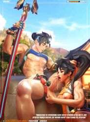 anran, wuyang, overwatch, poseidonx, 1boy1girl