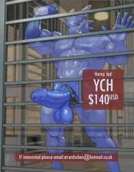 archshen, anthro, blue_body, blue_skin, huge_balls