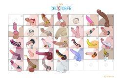 october, original, tailbox, banana, bandage_on_penis