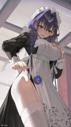 ouro_kronii, ouro_kronii_(maid), hololive, hololive_english, hololive_english_-council-