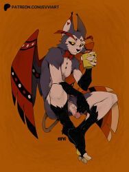 husk_(hazbin_hotel), hazbin_hotel, hellaverse, still_evvi_(evviart), 1boy