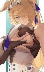 sigrid_(zenless_zone_zero), zenless_zone_zero, naig_(naiji), 1girl, animal_ears