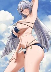 velina_airgid, zenless_zone_zero, xter, arm_behind_head, arm_up