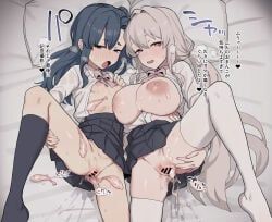 tomo-chan_(deadflow), original, bee_(deadflow), 2girls, after_sex