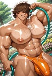 eloyca, 1boy, 1male, abs, ass