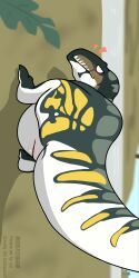 1145_(artist), allosauroid, angry, blush, bodily_fluids