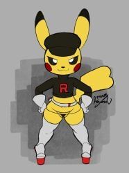 generation_1_pokemon, grunt_(pokemon), pikachu, pokemon_(species), rocket_grunt