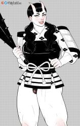 inutade, dungeon_meshi, philipsmitheros, 1girl, armor