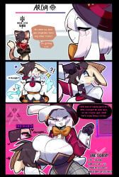 shiyaa_stuff, accessory, anthro, areola, ariya_(shiyaa_stuff)