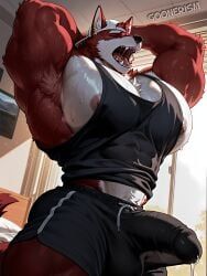 patreon, goonerism, 1boy, abs, abs_peek