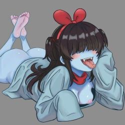 aqua_(deltarune), deltarune, deltarune_chapter_5, artlongon, 1girl
