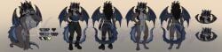 mythology, 2_horns, 4_toes, 5_fingers, anthro
