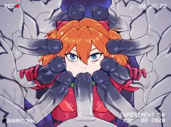 asuka_langley_sohryu, evangelion, rammionn, 1girls, 9boys